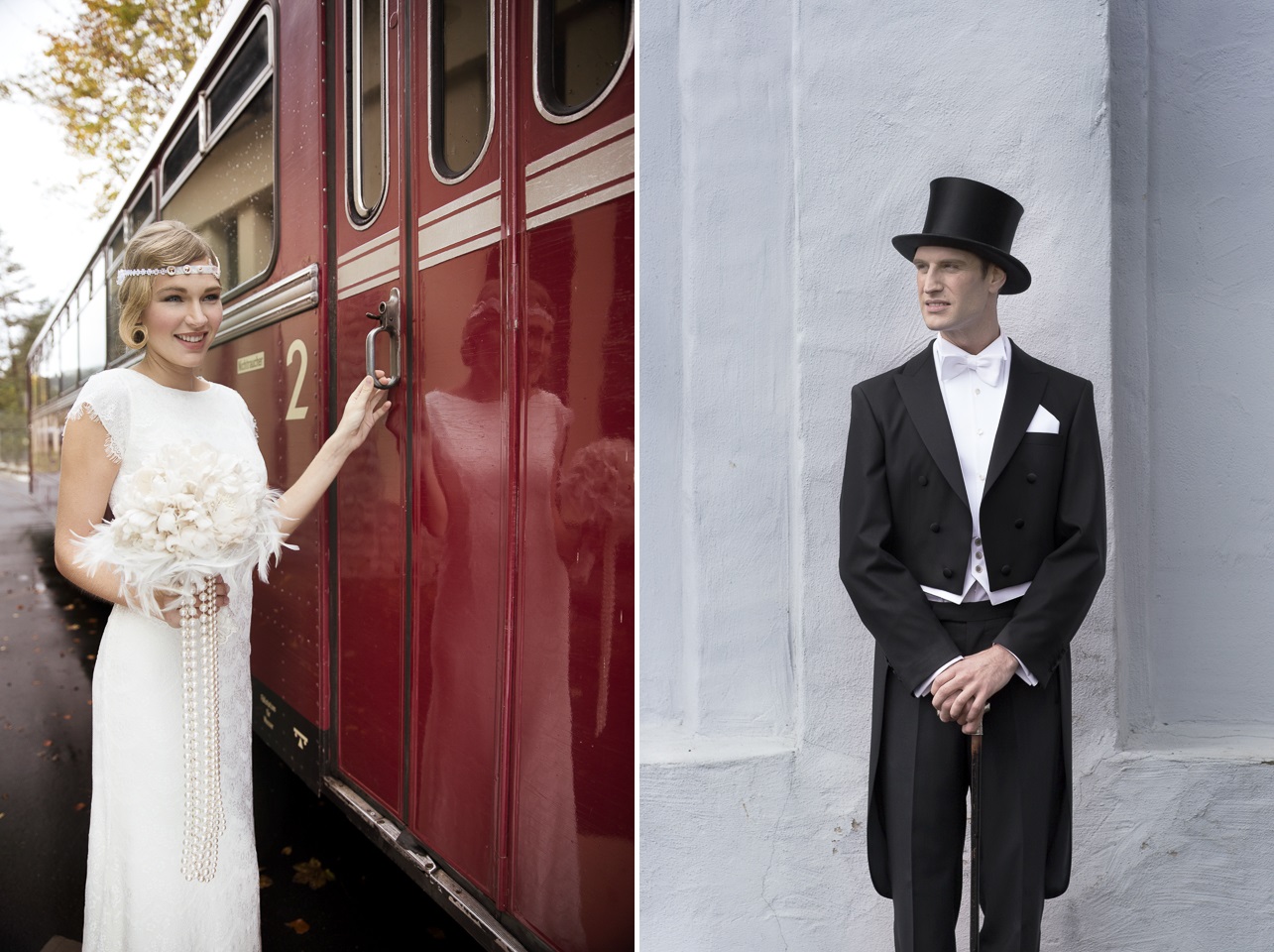 Vintage Wedding Ideas in Ivory & Gold Inspired by the 1930s