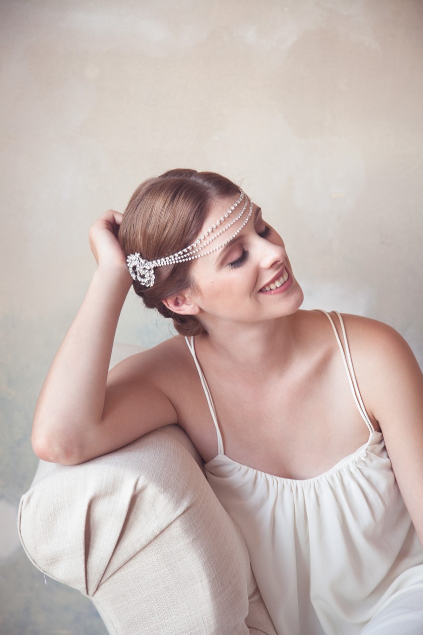 The Perfect Flapper Inspired Bridal Headpiece from Gilded Shadows