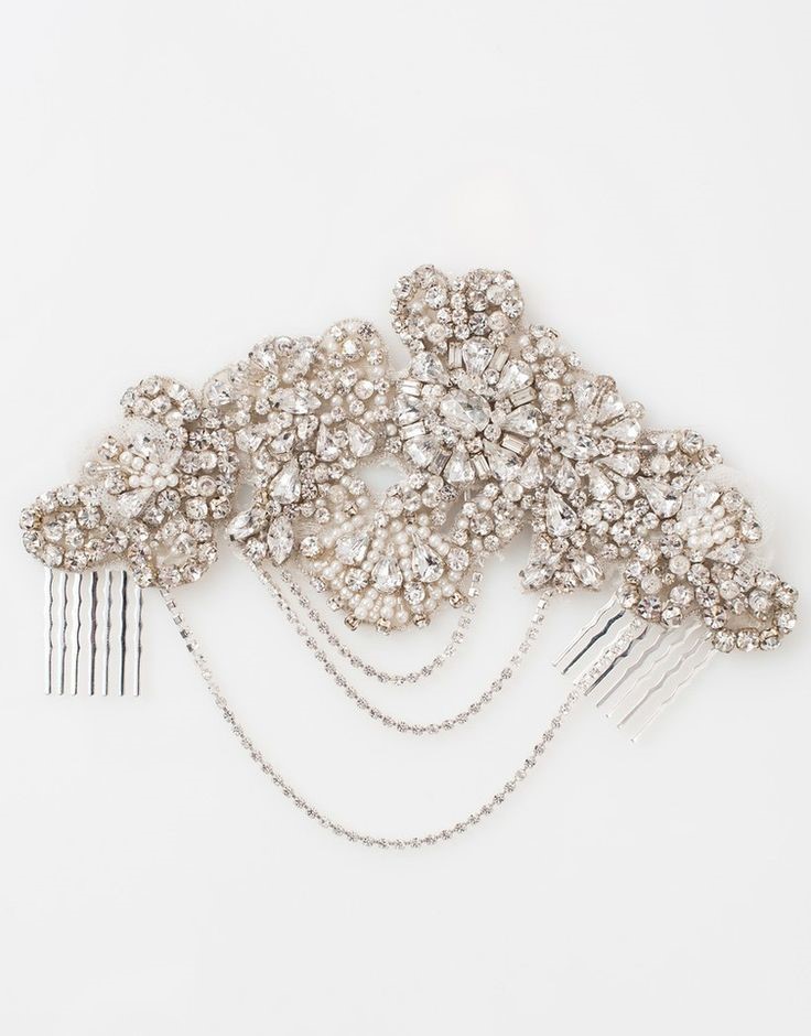 Art Deco Bridal Hair Comb from Nestina Accessories