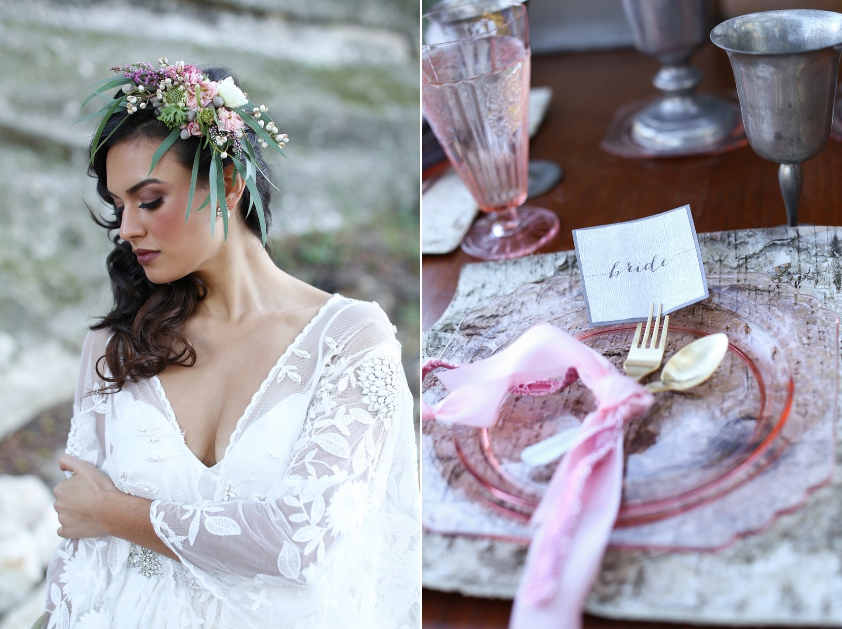 Romantic Wedding Inspiration with Vintage Boho Elegance from Flora Fetish