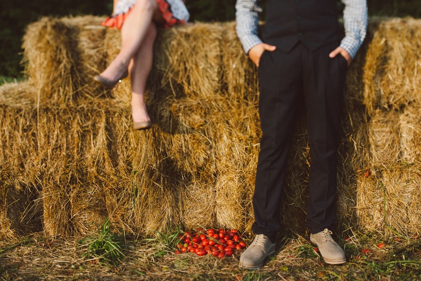 A Sweet Summer Apple Orchard Engagement Session