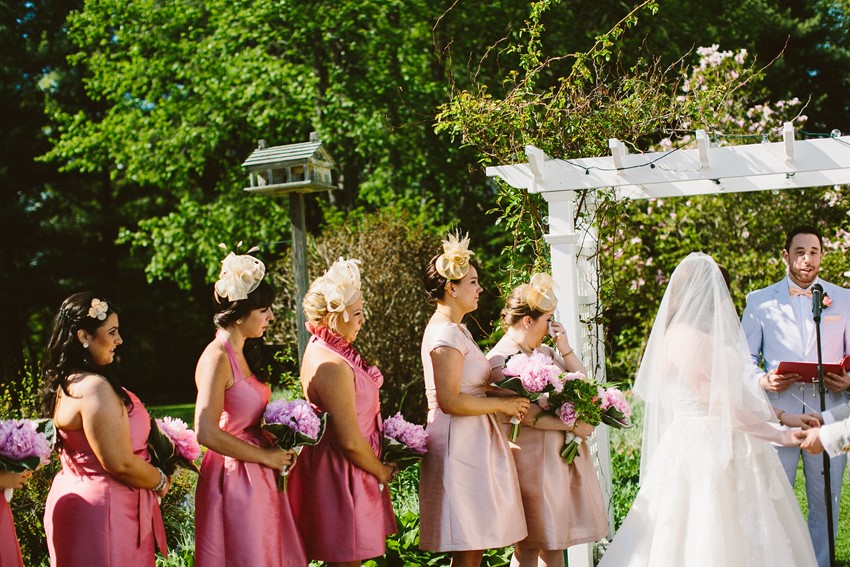A Romantic Vintage Wedding With Pops of Pink from Zac Wolf Photography