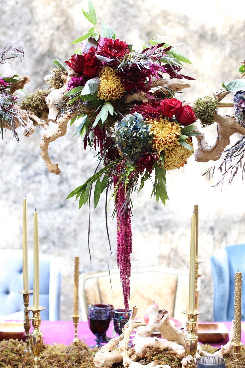 Centrepiece - Glamorous Wedding Inspiration with Opulent Fall Florals from Flora Fetish