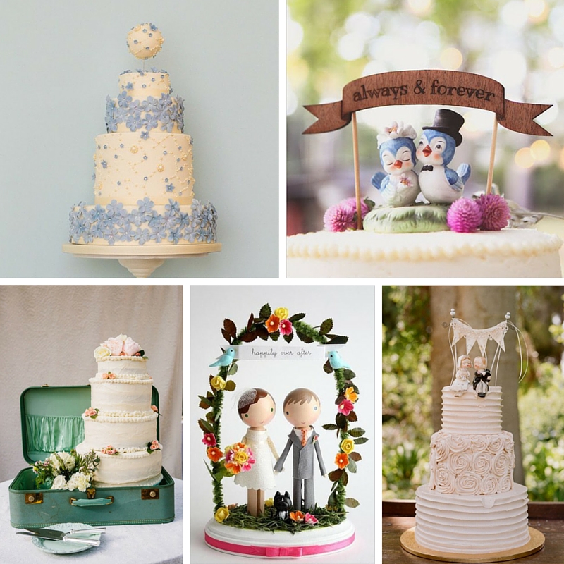 1950s Inspired Wedding Cakes