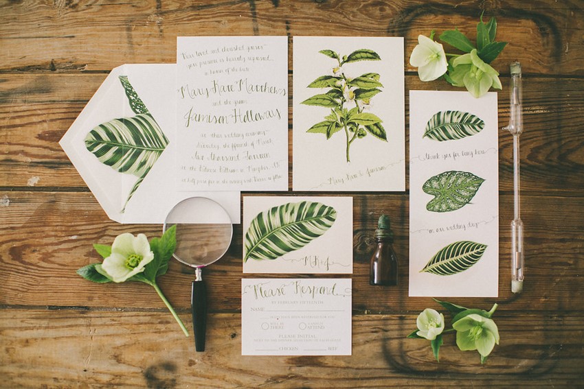 Beautiful Botanical Wedding Stationery
