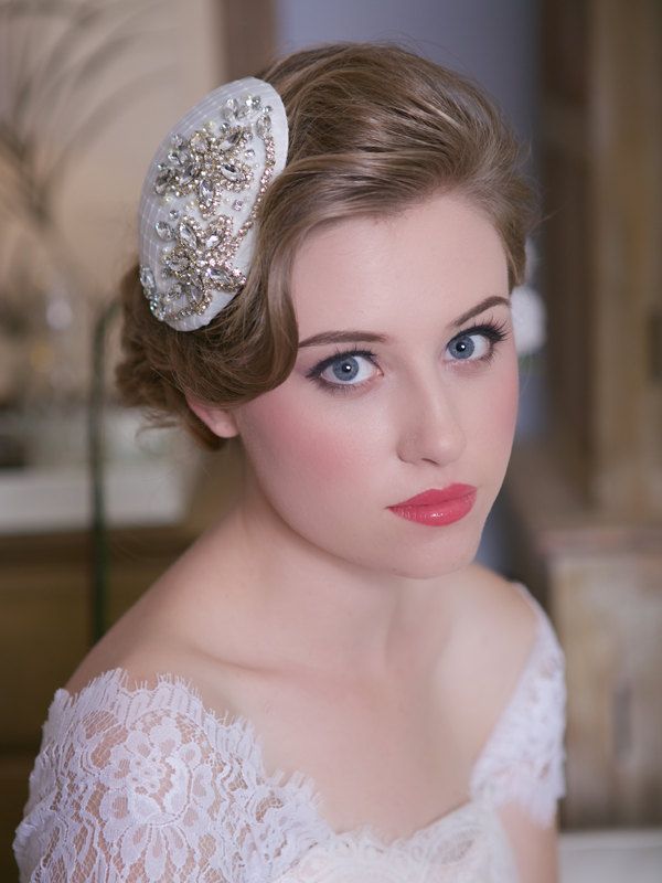 20 Perfect Hair Accessories for the 1950s Loving Bride - Crystal Bridal Headpiece from Gilded Shadows