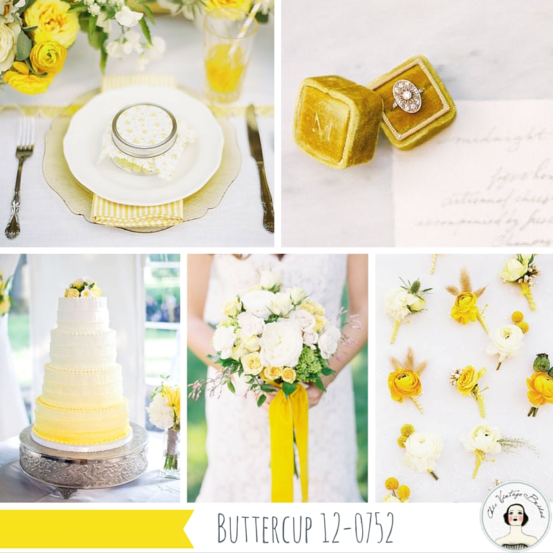 Top 10 Spring Wedding Colours for 2016 from Pantone - Buttercup