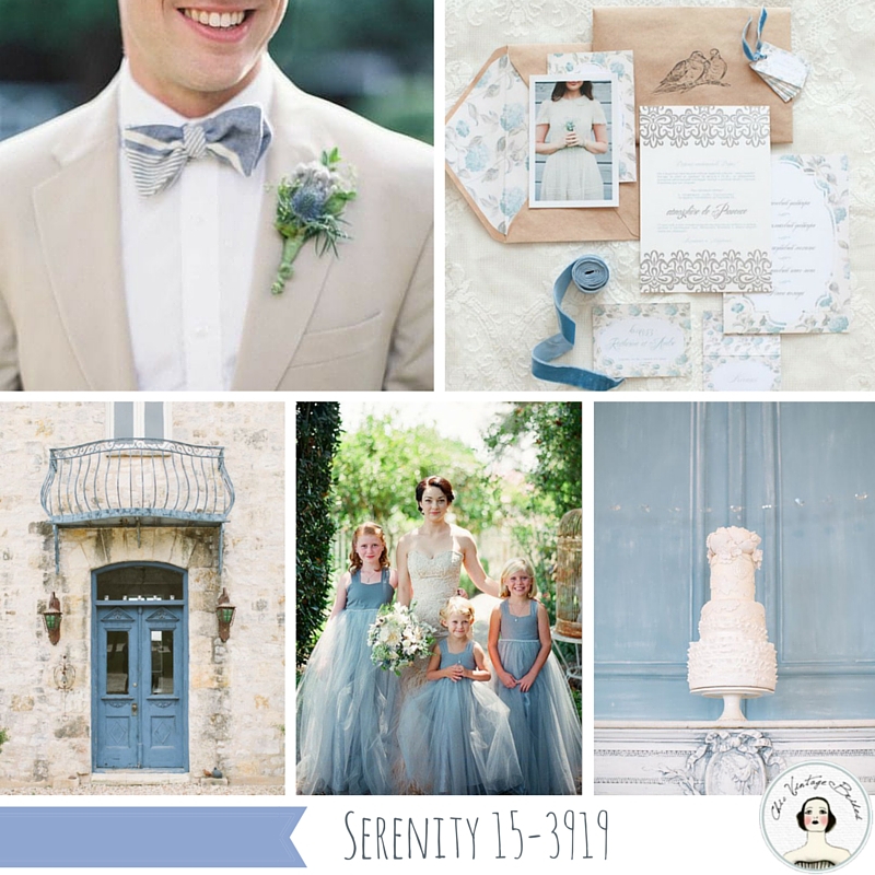 Top 10 Spring Wedding Colours for 2016 from Pantone - Serenity