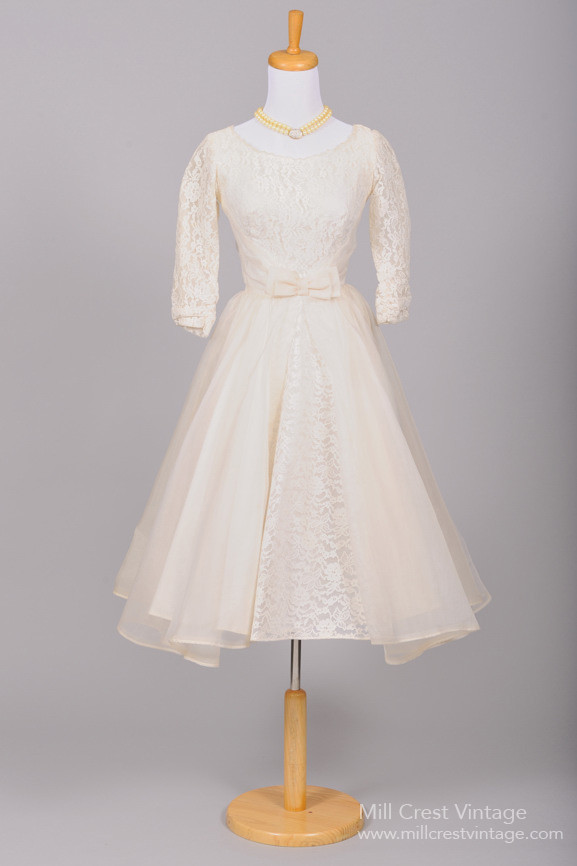 Fabulous Vintage 1950s Tealength Wedding Dresses