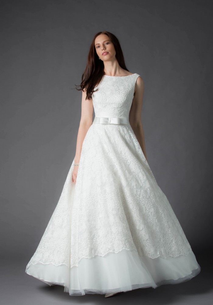 Broderie Anglaise Wedding Dress - Mia Mia Iris Wedding Dress