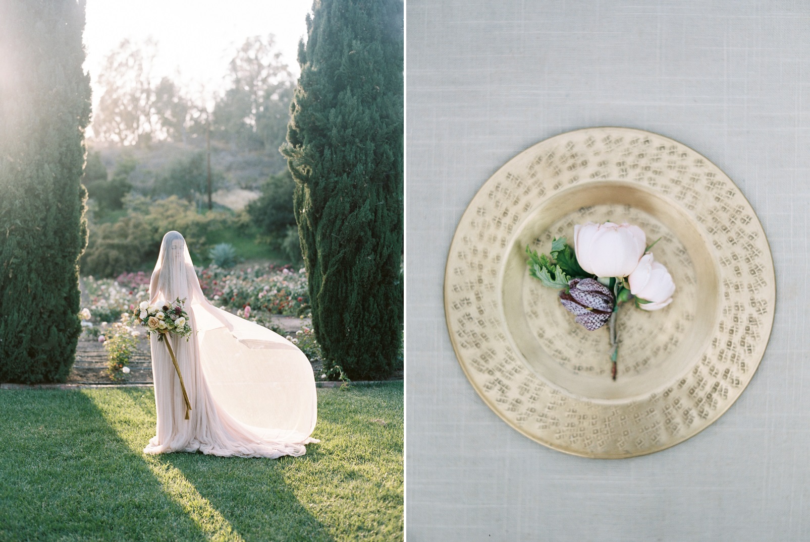 Bride & Bouquet - Dreamy Garden Wedding Inspiration with a Hint of Provence