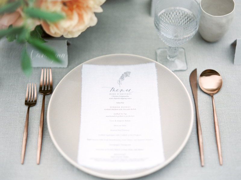 Romantic Wedding Placesetting - Dreamy Garden Wedding Inspiration with a Hint of Provence