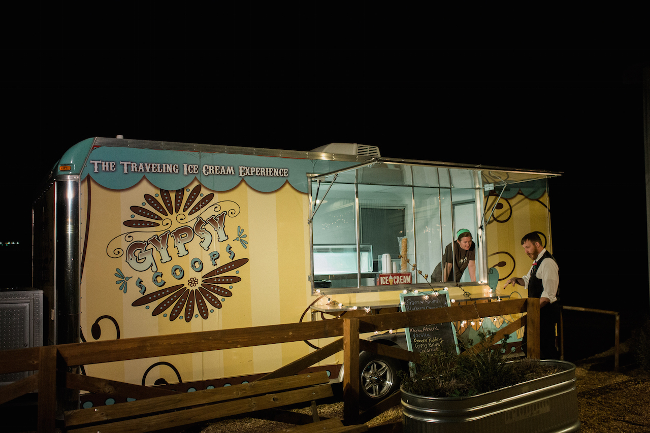 Wedding Ice Cream Truck - An Intimate Wedding Full of Rustic Vintage Elegance