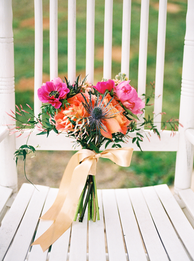 Bridal Bouquet - An Intimate Wedding Full of Rustic Vintage Elegance