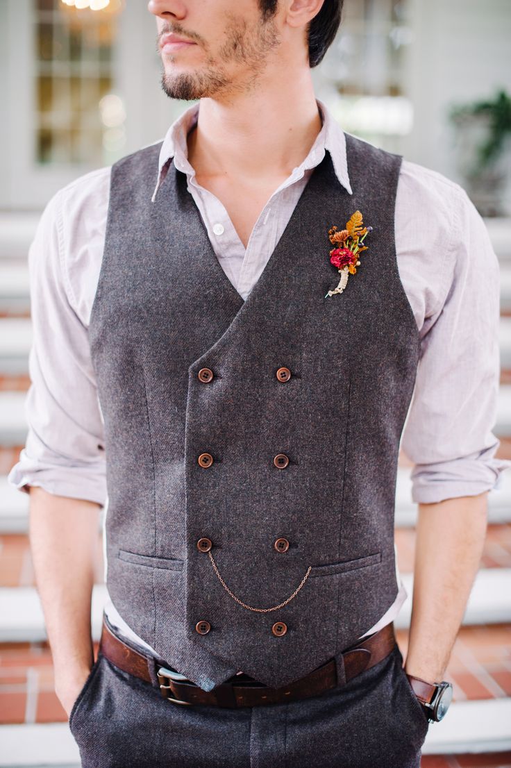Double Breasted Waistcoat - 20 Stylish Grooms & Groomsmen Looks for a 1950s Wedding