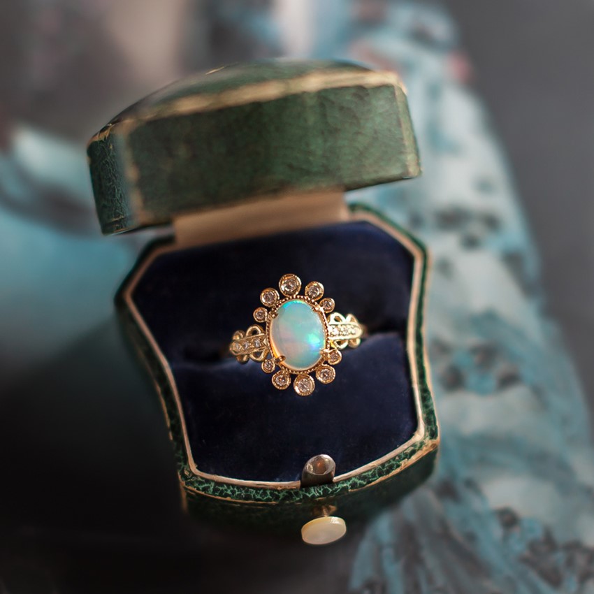 Opal Engagement Ring from Claire Pettibone for Tumpet & HOrn