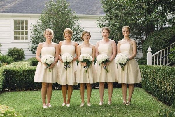 Preppy 1950s Inspired Bridesmaids