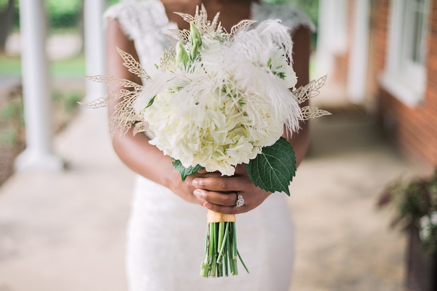 Art Deco Inspired Bridal Bouquet - Stylish Jazz Age Wedding inspiration Full of Decadence