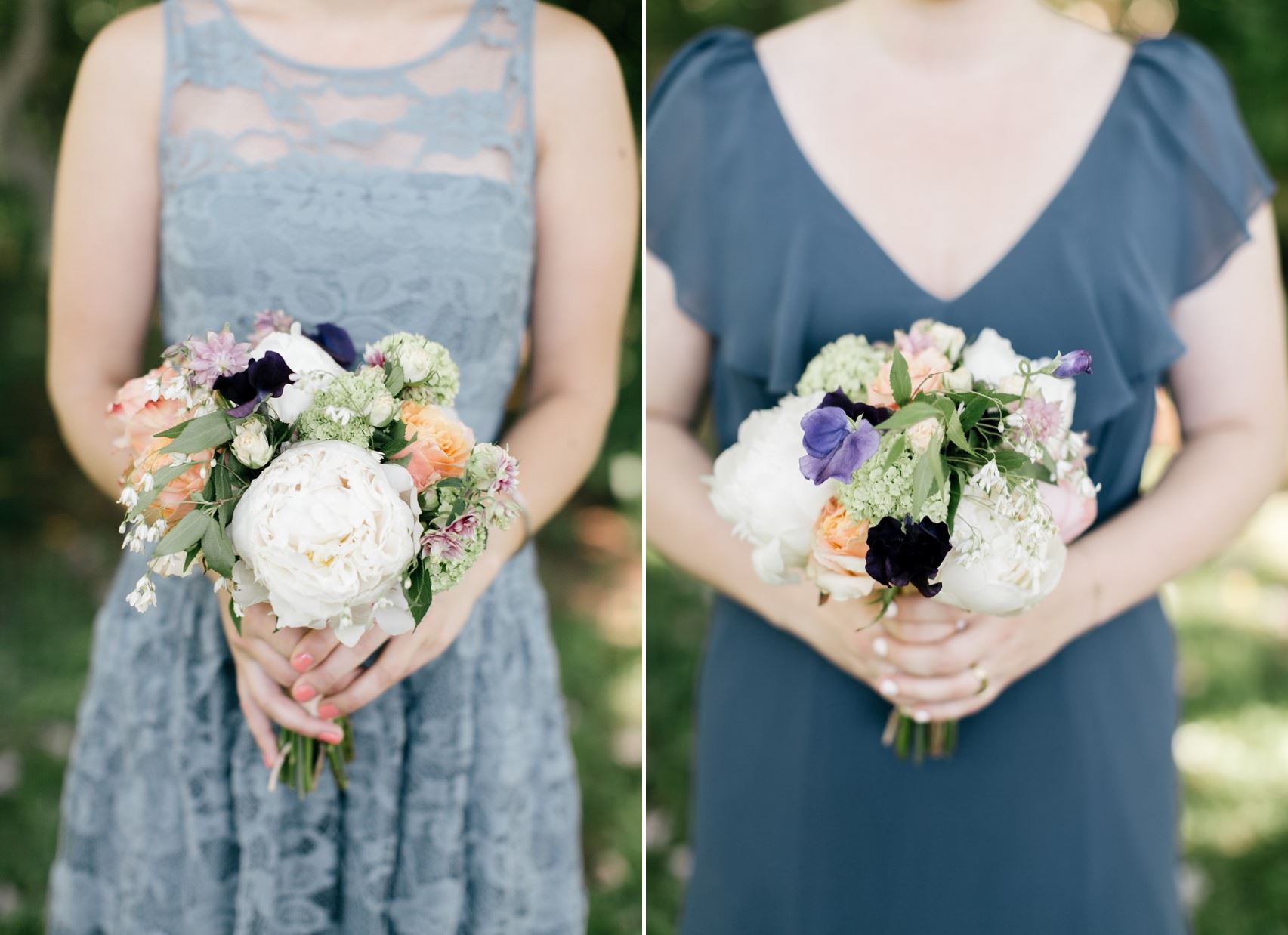Romantic Bridesmaids Bouquets - An Enchanting Early Summer Garden Wedding