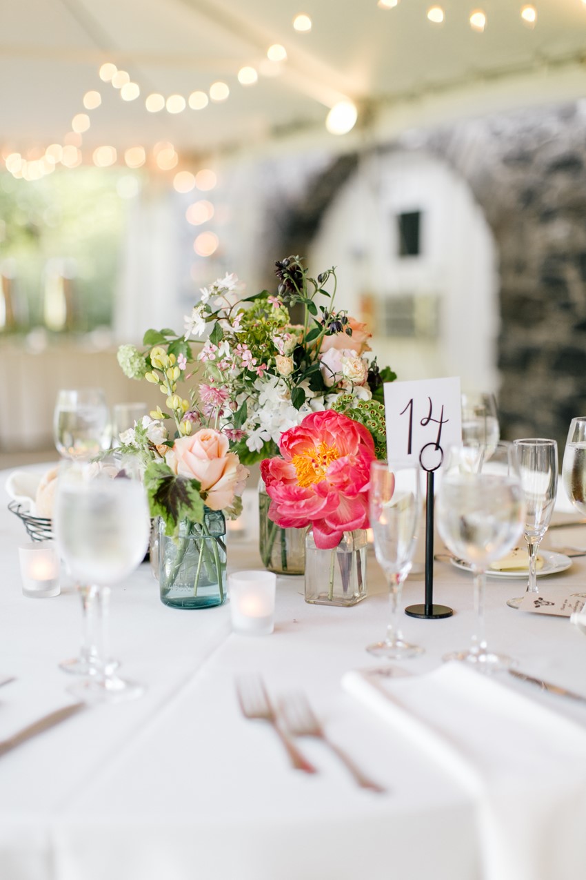 Wedding Reception Centrepiece - An Enchanting and Elegant Vintage Garden Wedding