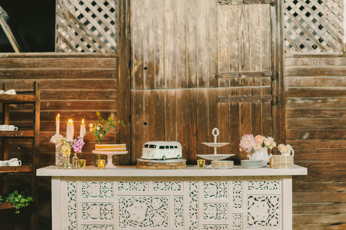 Dessert Table  - A Romantic Vintage Spring Wedding