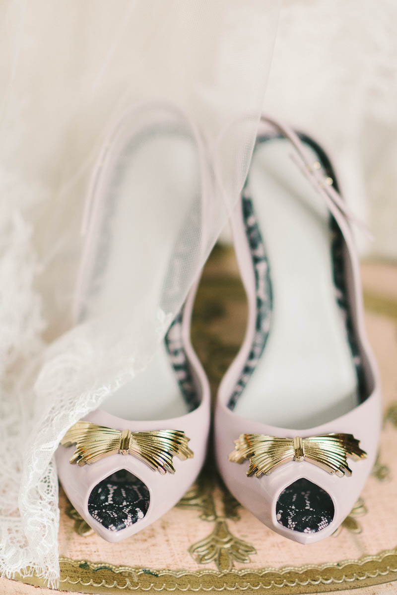 Vintage Bridal Shoes - A Romantic Vintage Spring Wedding with a Marquee Reception