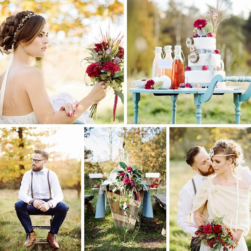 Picnic in the Woods - Cozy and Romantic Autumn Wedding Inspiration
