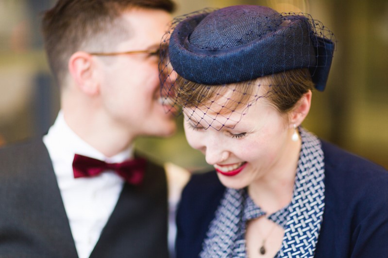 The Sweetest Vintage Engagement Shoot at an Ice-cream Parlour