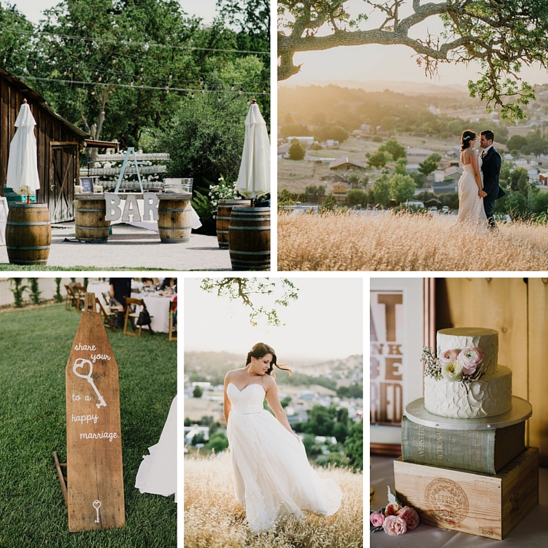 An Intimate Outdoor Wedding in a Romantic Palette of Pink