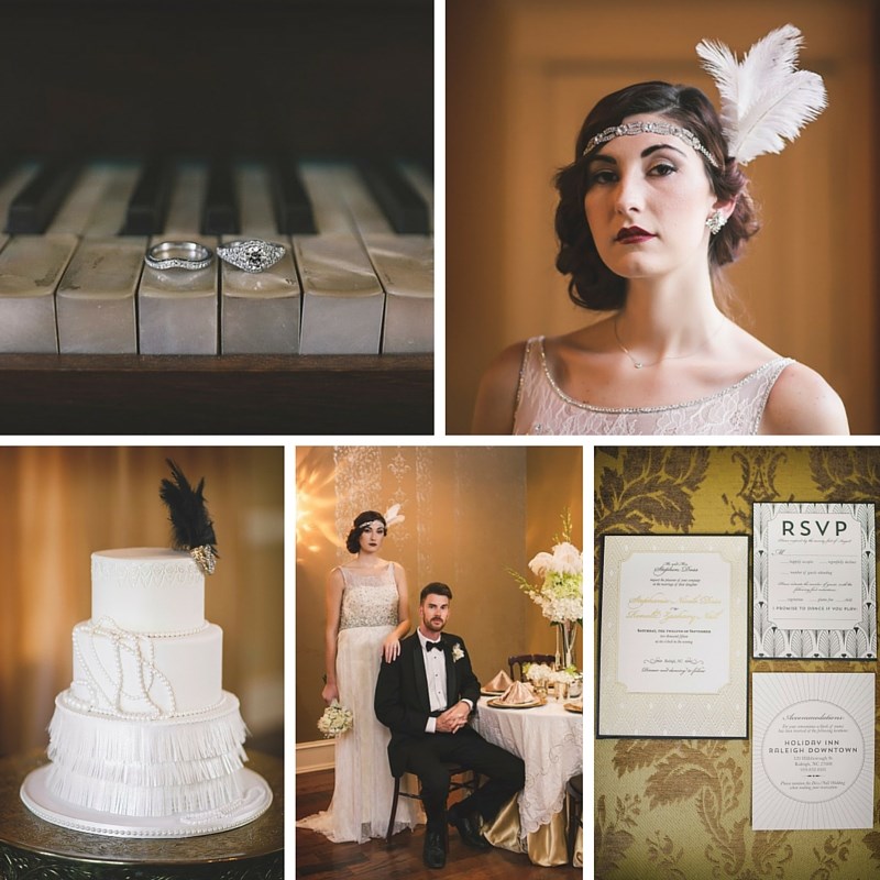 Glamorous Art Deco Wedding Inspiration Shoot