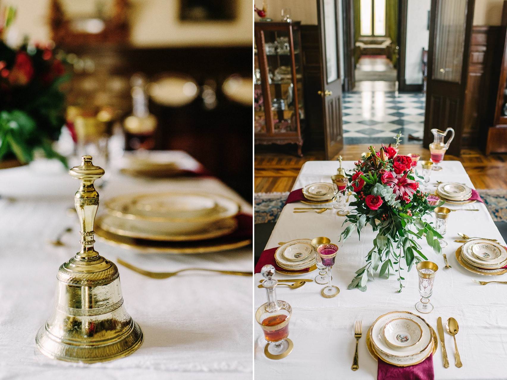 Vintage Wedding Tablescape - A Breathtaking Colonial Wedding Styled Shoot in Lima