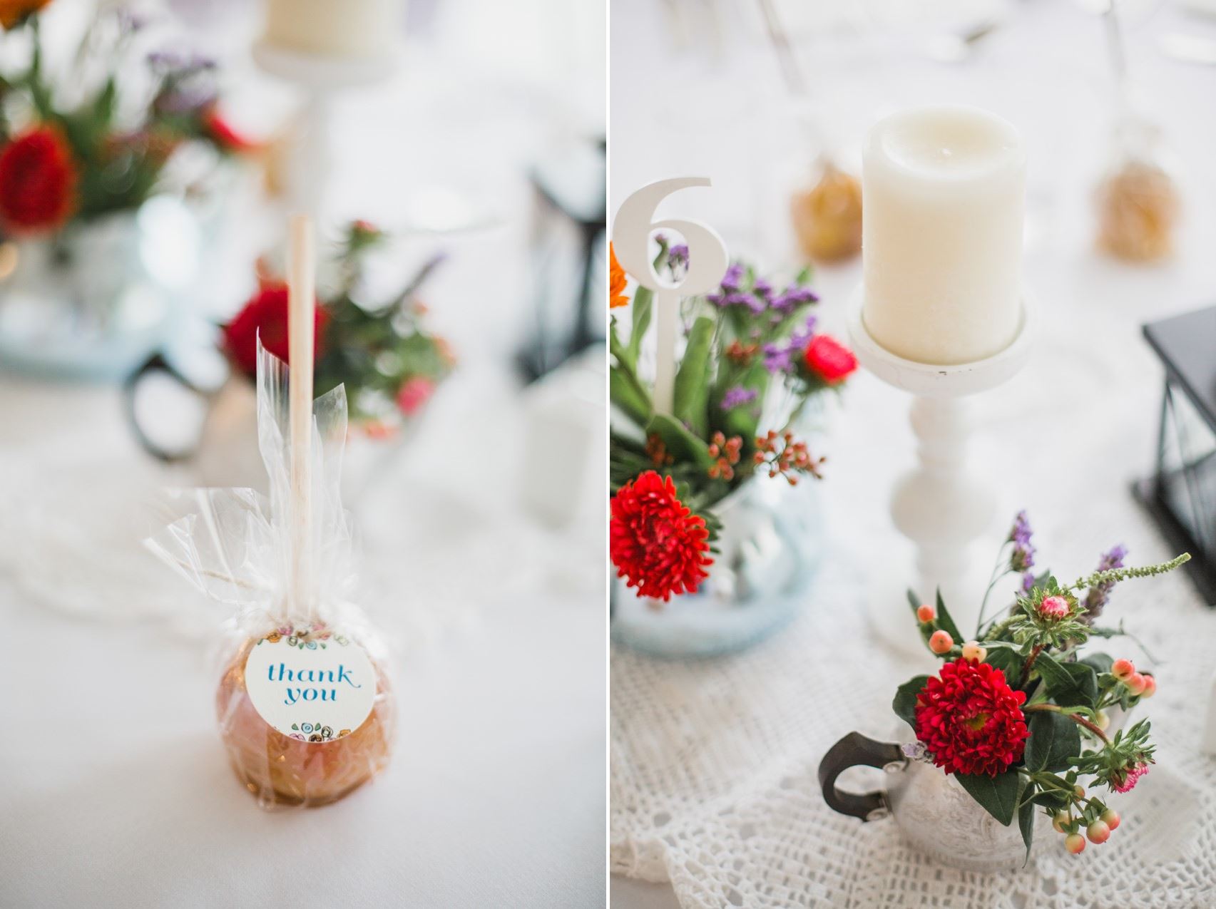 DIY wedding favours - toffee apples