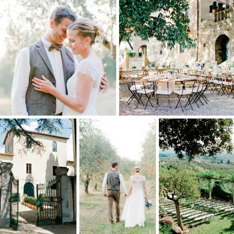 A Dreamy Vintage Destination Wedding in The Hills of Tuscany from Nadia Meli Photography