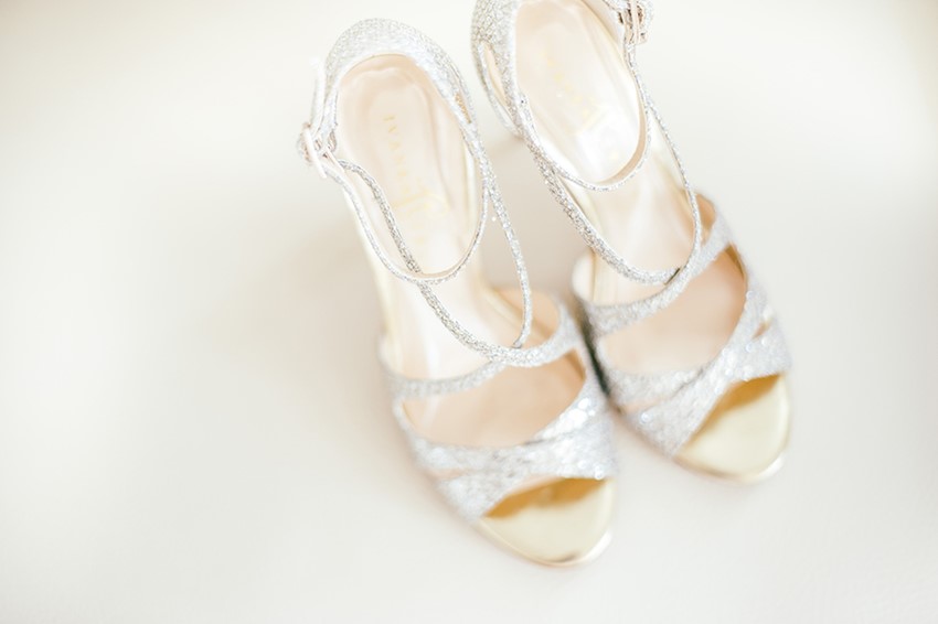 Glamorous Silver Bridal Shoes