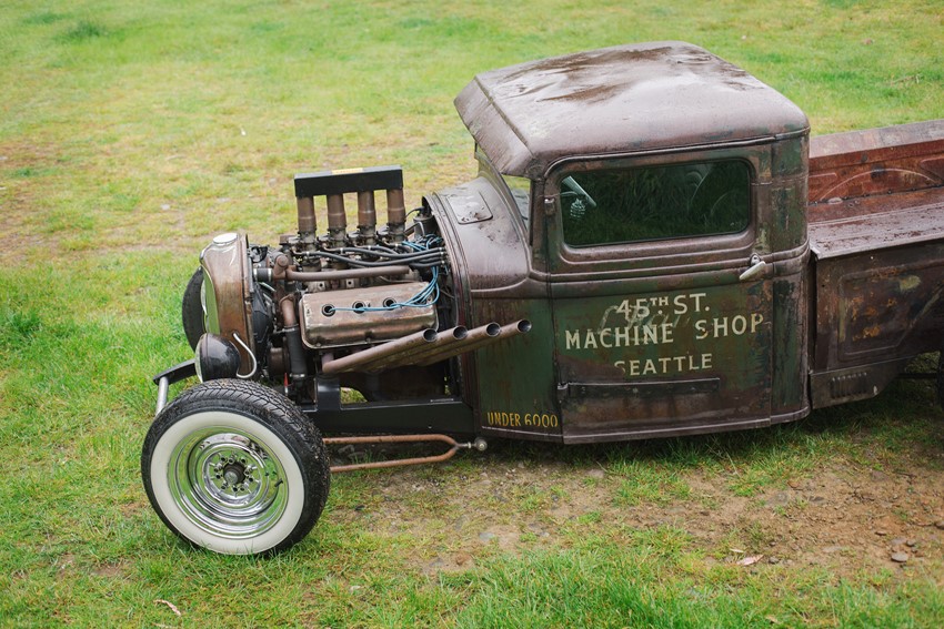 Rustic Vintage Wedding Car