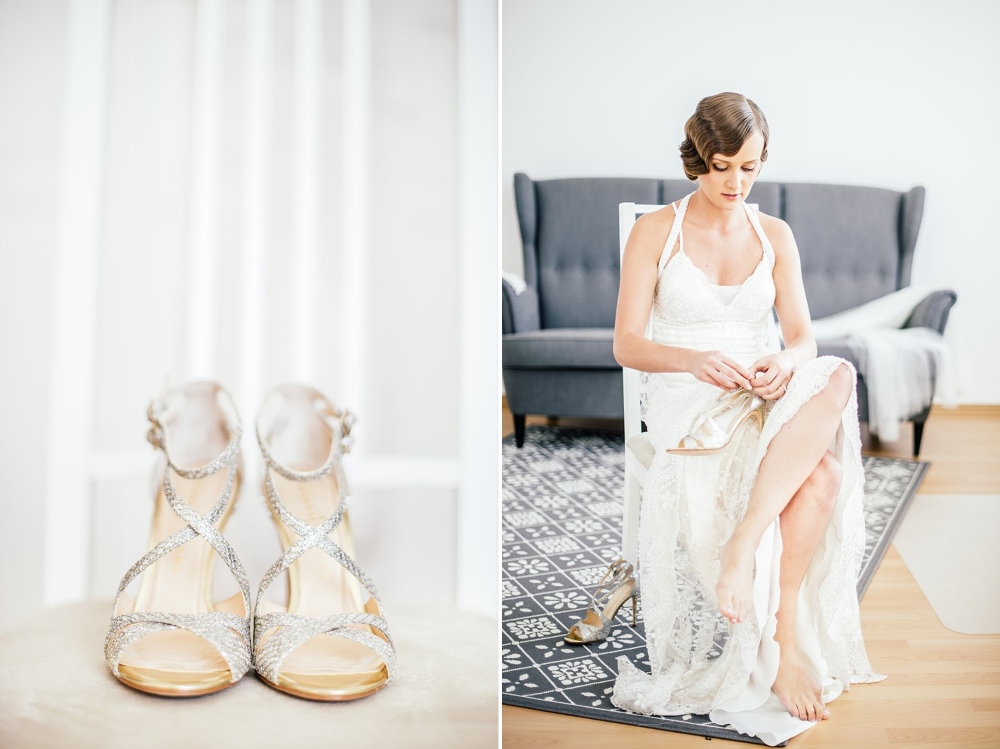 Elegant Silver Bridal Sandals