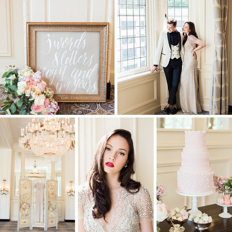Gossip Girl Inspired Wedding with Old Hollywood Glamour