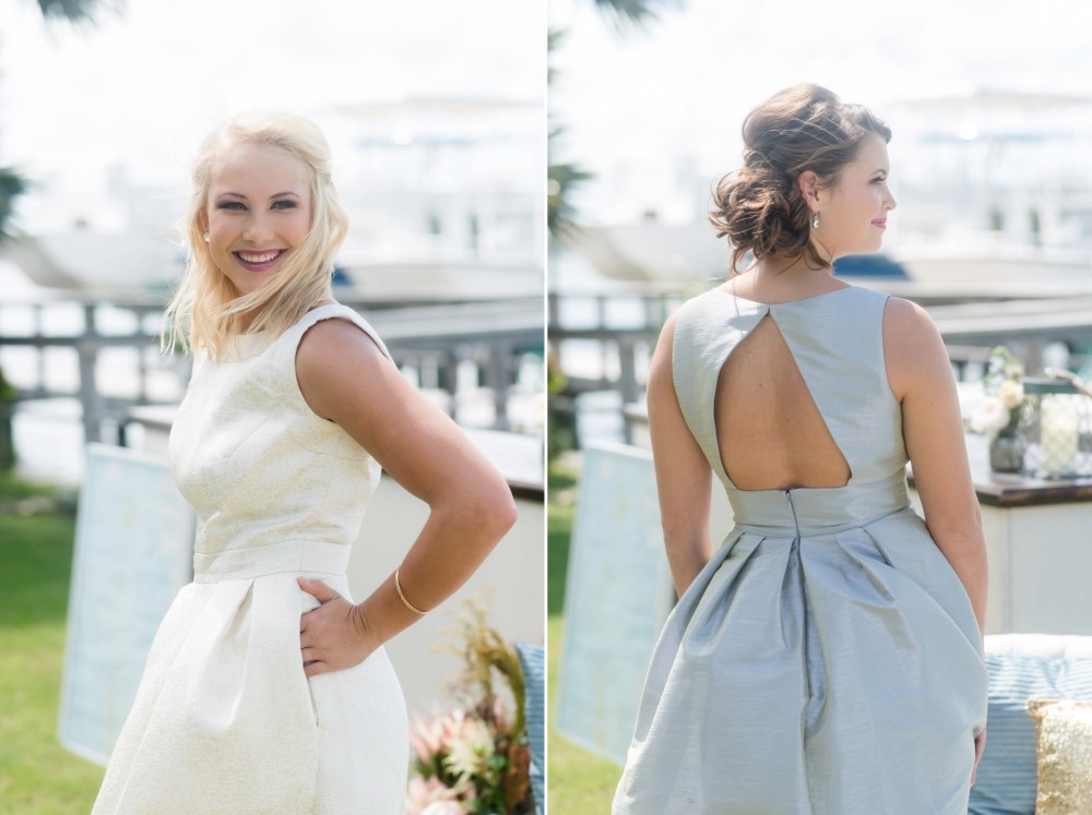 Chic Mismatched Bridesmaid Dresses from Dessy // Photography by Caroline & Evan Photography
