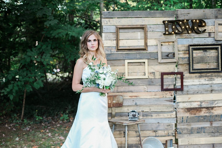 Industrial Vintage Wedding Backdrop Photography by Gaudium Photography