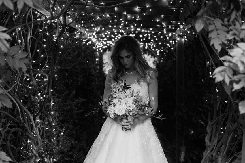Black & White Bridal Portrait Photography by Gaudium Photography