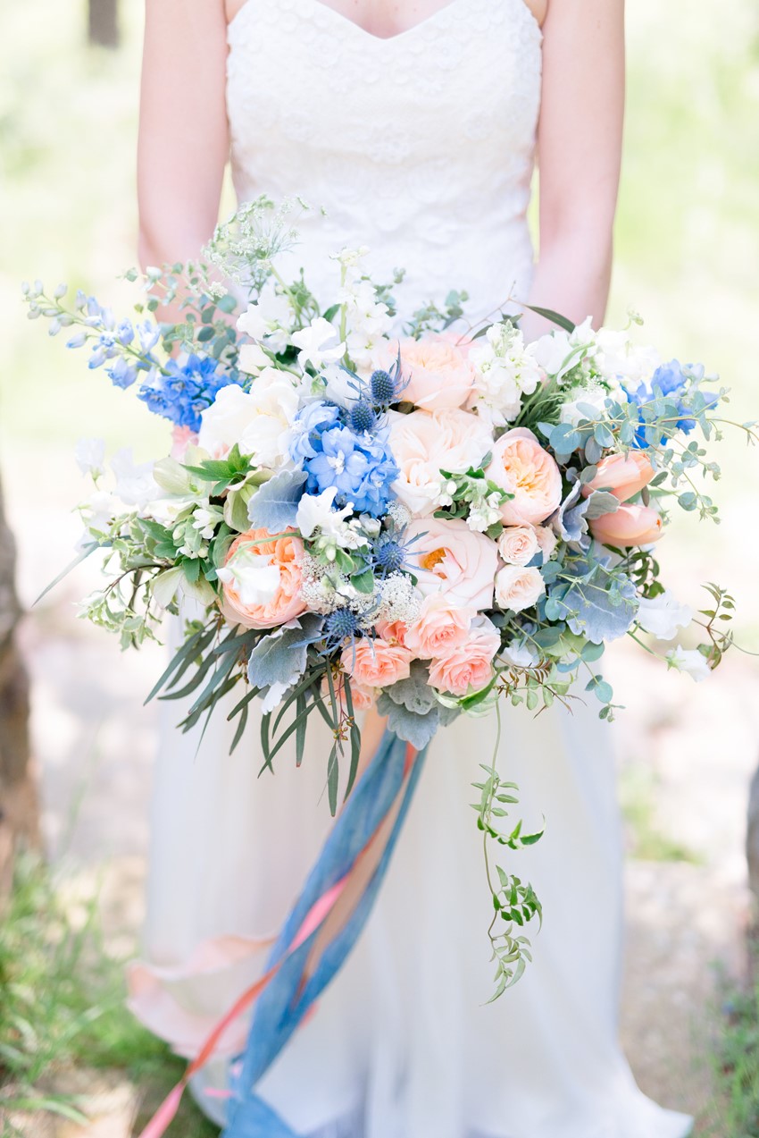 Spring Bridal Bouquet in Soft Pastels Photography by Anna Kardos Photography