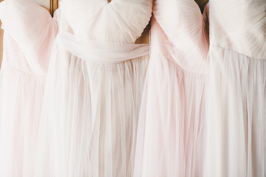 Pretty Rose Quartz Bridesmaid Dresses // Photography by Onelove Photography http://www.onelove-photo.com