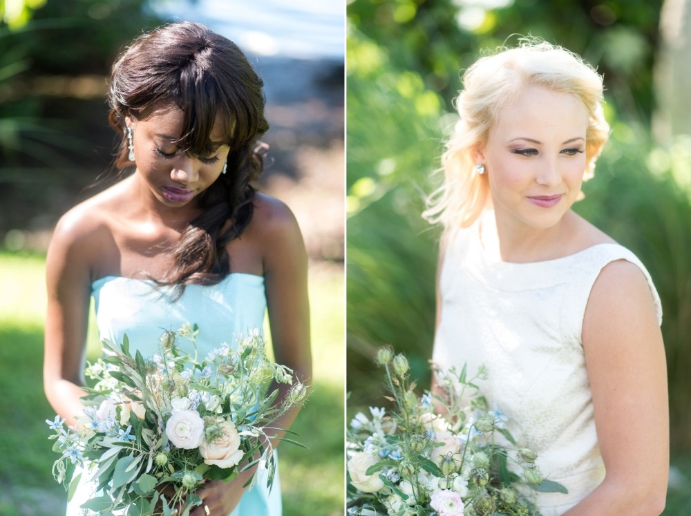 Pretty Mismatched Bridesmaid Dresses from Dessy // Photography by Caroline & Evan Photography