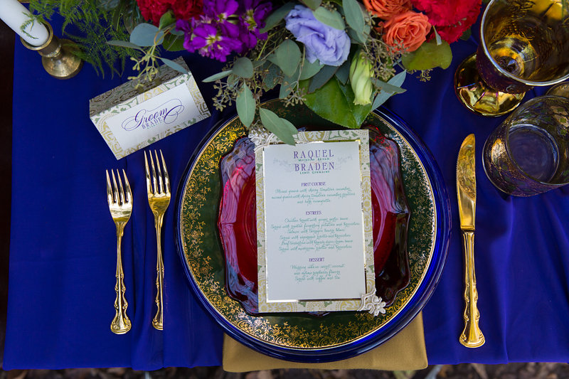 Autumn Wedding Place Setting // Photography ~ Andre Brown Photography