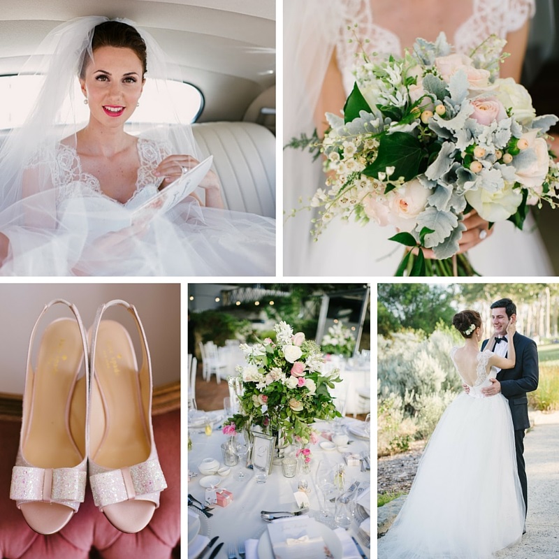 A Pretty in Pink Summer Wedding with 2 Ceremonies and a Grace Kelly Inspired Wedding Dress