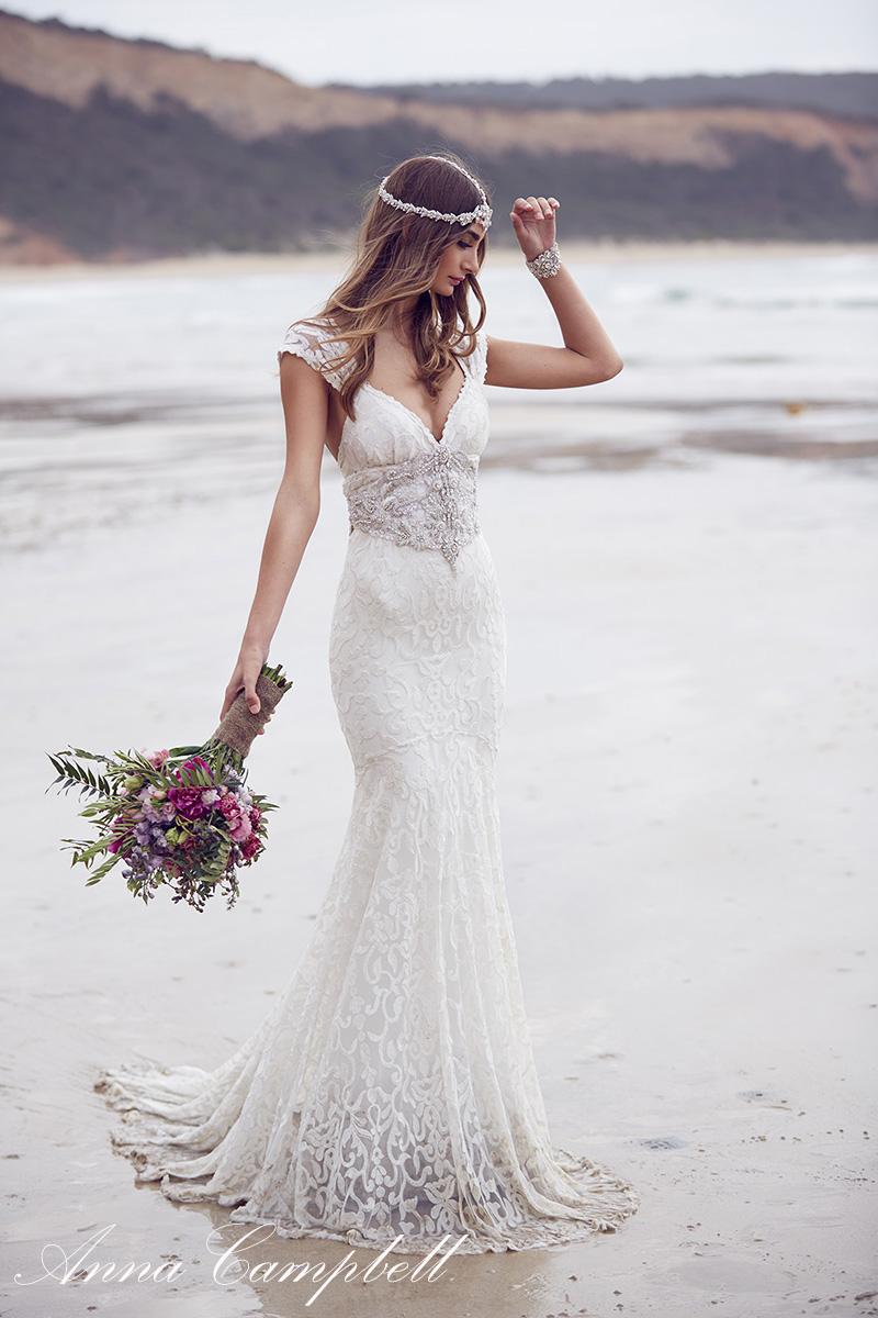 Anna Campbell Wedding Dress Ebony from her 2016 Spirit Collection