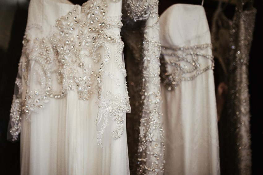 Bespoke Anna Campbell wedding dresses // Photography by Brown Paper Parcel