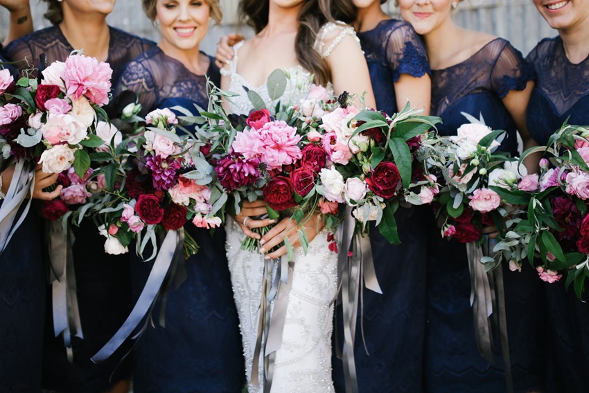 Bride & Bridesmaids bouquets // Photography by Brown Paper Parcel