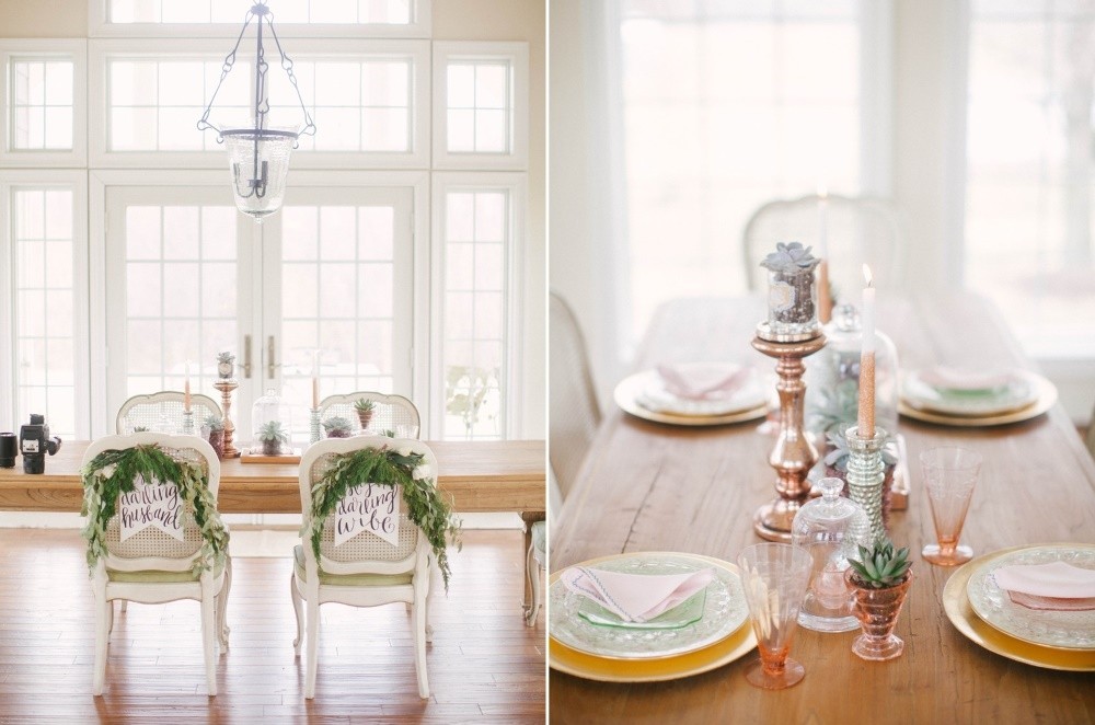 Rose Gold Wedding Tablescape // Photography ~ @shannonduggan