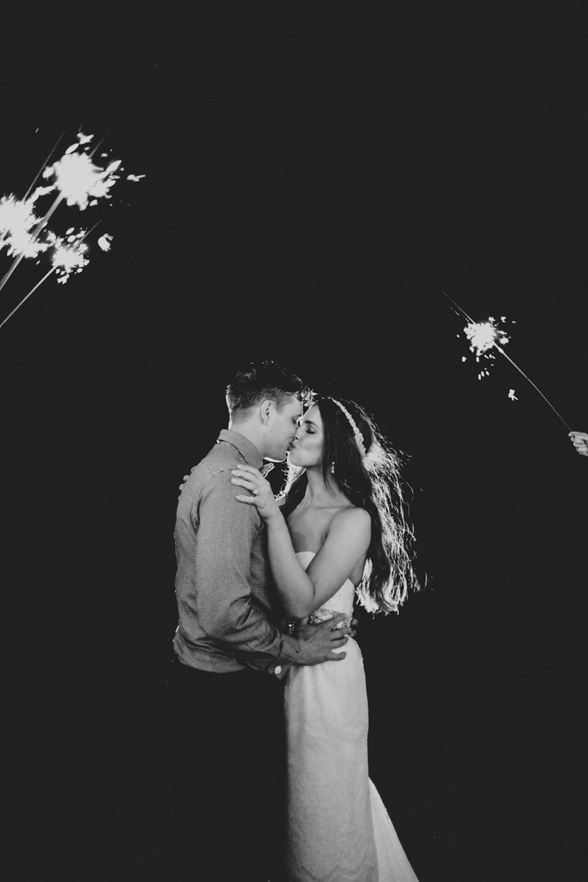 Sparkler Wedding Exit // Photography by Brown Paper Parcel